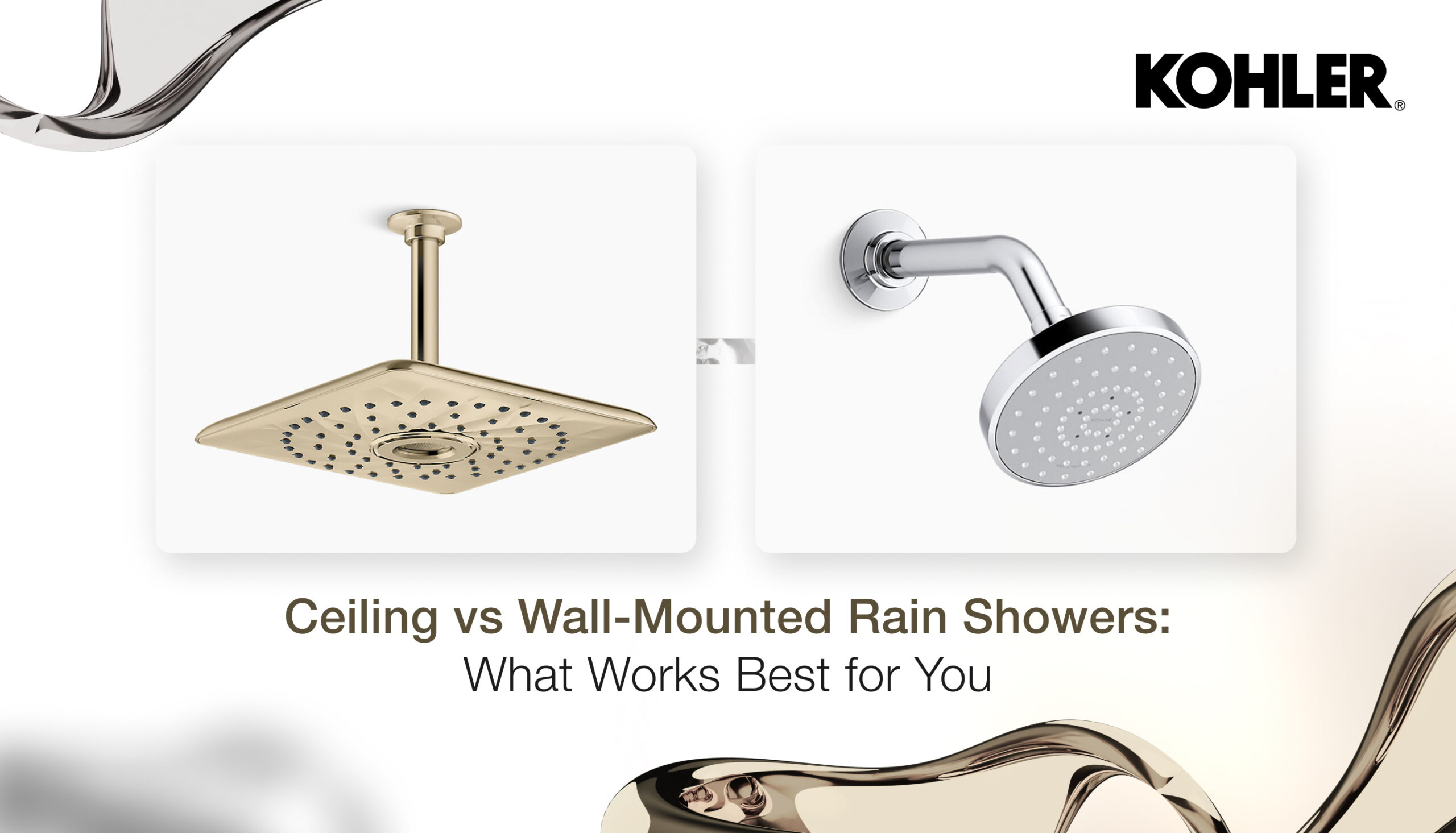 Ceiling or Wall-Mounted: Selecting The Ideal Installation For Your Rain Shower